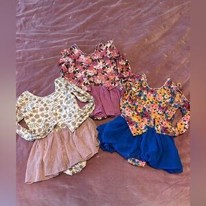 Cheeky Plum Vibrant Floral Leotards 3 Pack